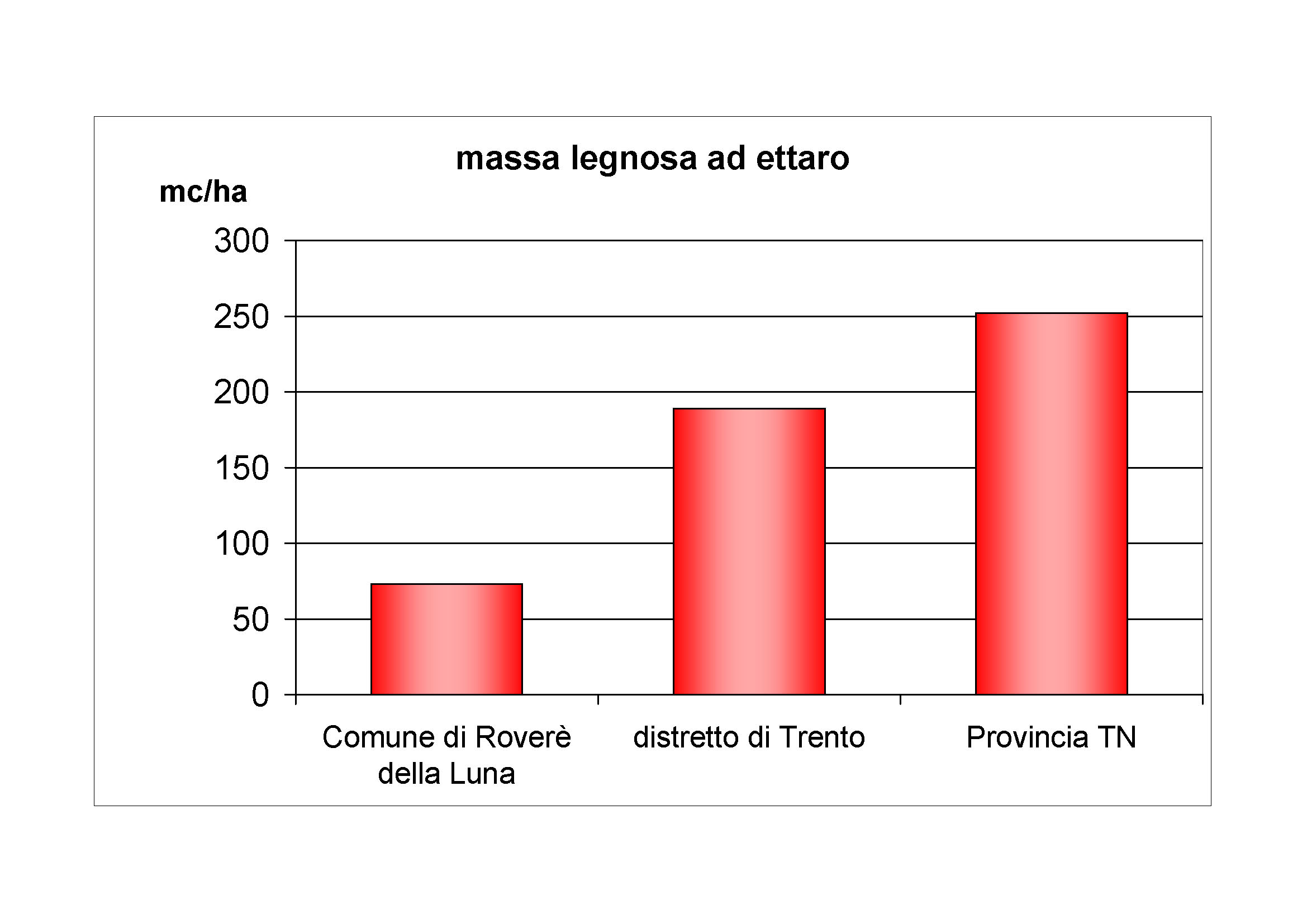 Massa legnosa ad ettaro